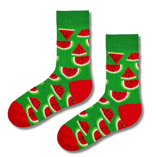 Watermelon Patterned Crew Socks