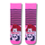 We Bare Bears "I Love You" Pink Striped Crew Socks
