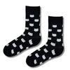 White Cat Face Socks