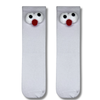 White Googly Eyes Crew Socks