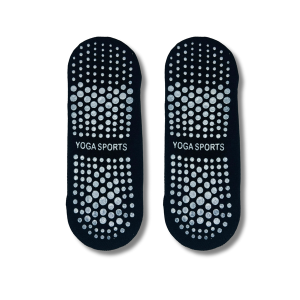 Yoga Sports Black Pilates Grip Socks