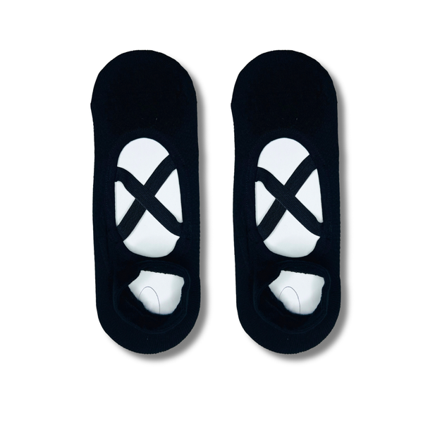 Yoga Sports Black Pilates Grip Socks