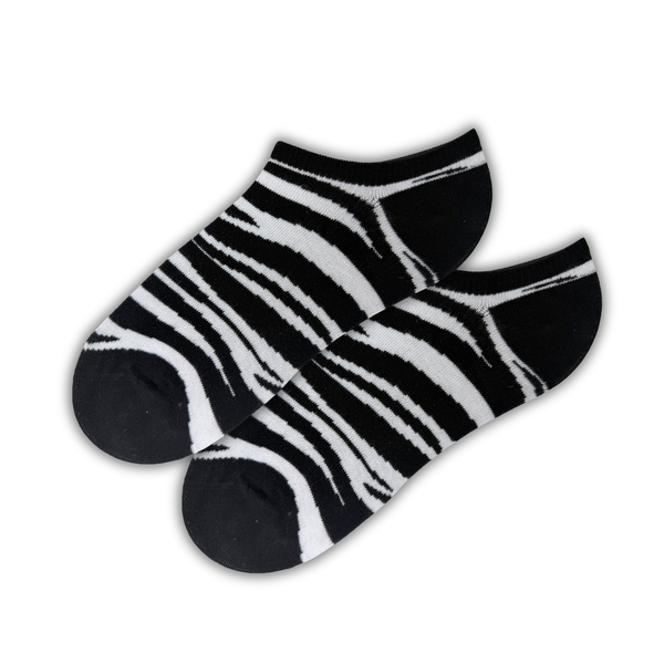 Zebra Stripe Ankle Socks