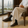 Black bamboo formal socks – moisture-wicking, soft, and elegant design for office or dress shoes by Socks Store