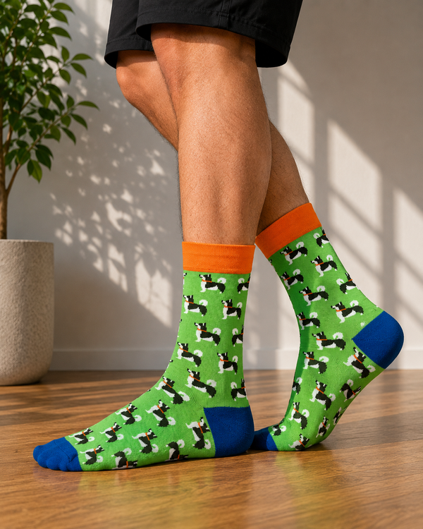Cute Dog Pattern Socks