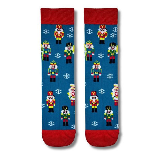 Nutcracker Pattern Christmas Socks