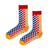 Color Block Checkerboard Socks