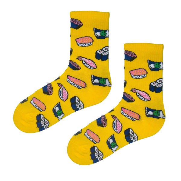Sushi Pattern Yellow Socks