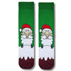 Santa on Snow Christmas Socks