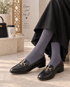 Ash gray soft stocking socks with slightly thicker smooth material