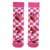 Checked Pink Panther Socks! Featuring a playful pink-and-white checkered pattern and the iconic Pink Panther expressions