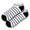 Black & White Striped Ankle