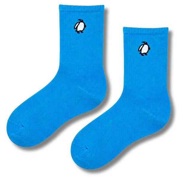 Penguin Embroidered Blue