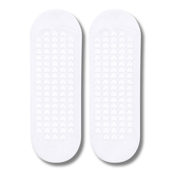 DO IT White Pilates Grip Socks
