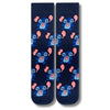 Navy Blue Stitch-Patterned Tongue