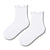 White Ruffle Ankle