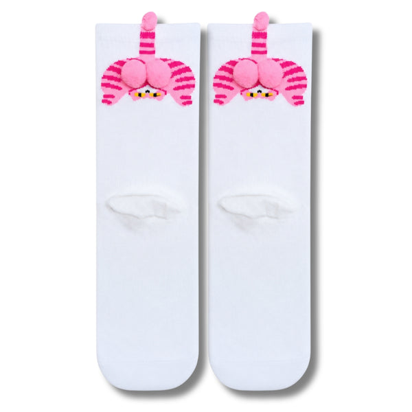 3D Pom Pom Pink Cat