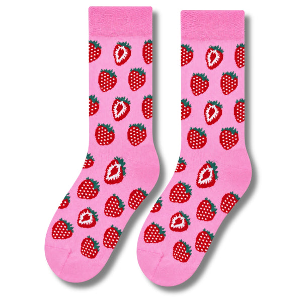 Pink Strawberry Patterned