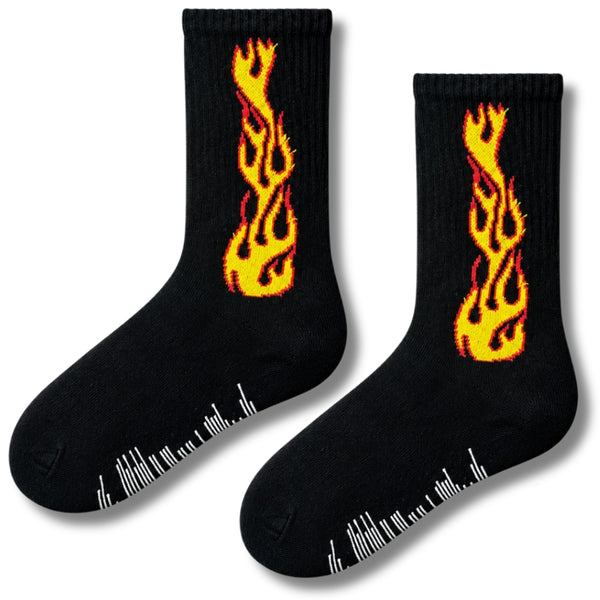 Flame Graphic Black