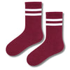 Classic Athletic Stripe Burgundy