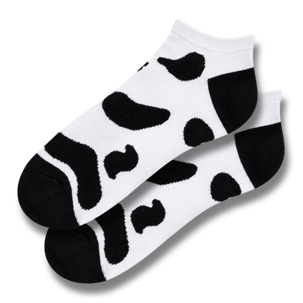 Cow Print Ankle Socks
