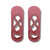 Dusty Pink Crossover Pilates Grip Socks