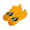  Fanta Yellow Ankle Socks featuring the iconic Fanta logo design. 