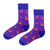  Flamingo Striped Crew Socks! With hot pink flamingos scattered over vibrant purple and violet stripes