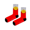 Crew socks with french fries design