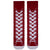 Lace Red Sneaker Socks. Featuring a white lace-up sneaker pattern on a bold red base, these socks give the illusion of classic high-top sneakers. 