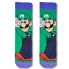 Green Luigi character crew socks with retro gaming inspired design