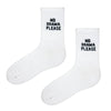 No Drama Please”, these socks are perfect for anyone who loves minimal style with a strong message. 