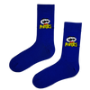  Purple Pringles Socks bring bold style and tasty vibes to your wardrobe. Featuring the iconic moustached logo on a vibrant purple 