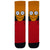 Simpson Funny Face socks inspired by classic animated characters. Featuring a bold yellow face, red shirt design, and quirky expression, 