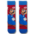 Pair of blue and red Super Mario Crew Socks featuring the iconic Mario character on a white background.