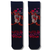 Black crew socks featuring Taz the Tasmanian Devil with hearts and the phrase "Wild About You!" from Looney Tunes.