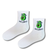 Avo-Cardio Avocado White Crew Socks