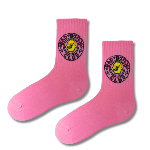 Bad Bitch Club Pink Socks