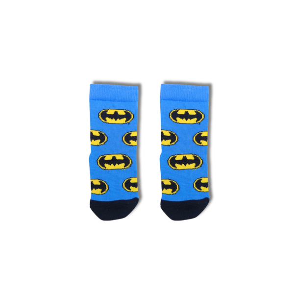 Batman Kids Crew Socks Blue