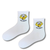 Bee Strong White Crew Socks