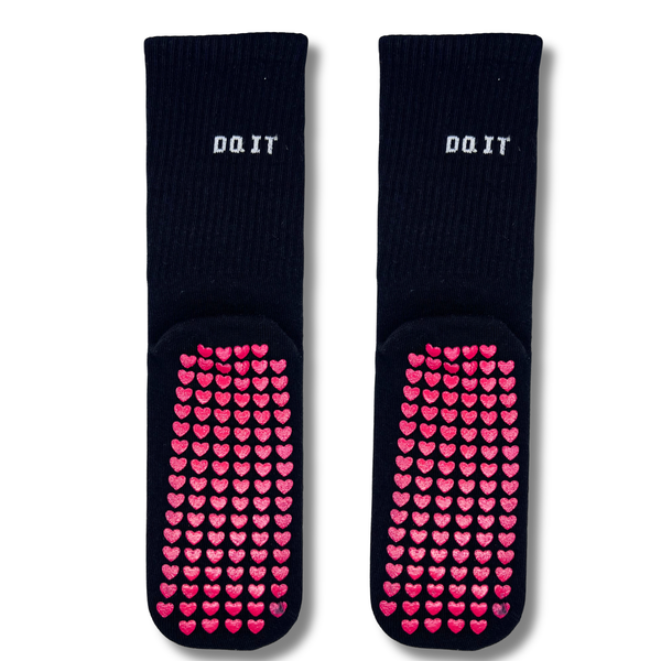Black Do It Non-Slip Grip Socks