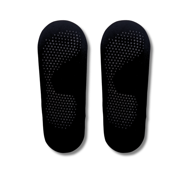 Black & Green Crossover Pilates Grip Socks