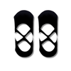 Black Soft Crossover Stocking Socks