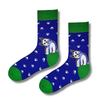 Blue Cat Paw Crew Socks