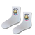 Cake It Easy White Crew Socks