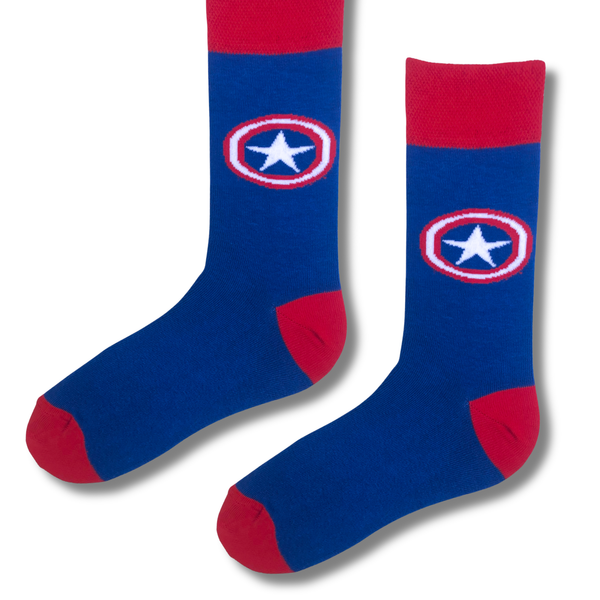 Captain America Shield Crew Socks