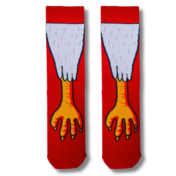 Chicken Leg Funny Crew Socks