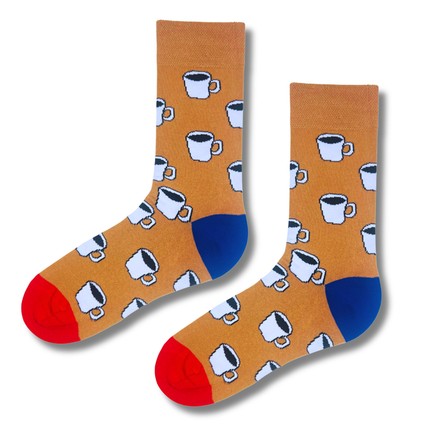 Coffee Cup Pattern Socks