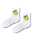 Cool Duck White Crew Socks