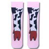 Cow Legs Pink Crew Socks